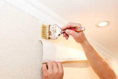 Pose de papier peint à Chameyrat — revêtements muraux et toiles de verre
